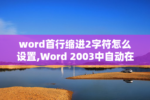 word首行缩进2字符怎么设置,Word 2003中自动在每个段落第一行空两个字符的方法