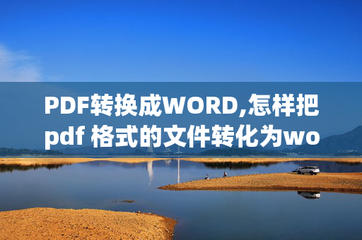 PDF转换成WORD,怎样把pdf 格式的文件转化为word文档？