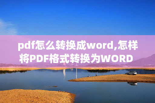 pdf怎么转换成word,怎样将PDF格式转换为WORD 格式?加急!