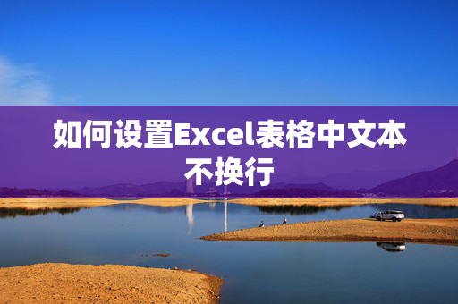 如何设置Excel表格中文本不换行