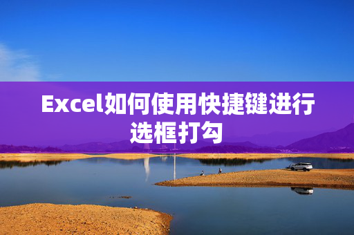 Excel如何使用快捷键进行选框打勾