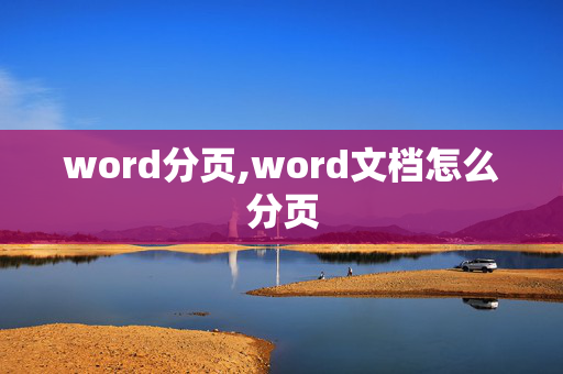 word分页,word文档怎么分页