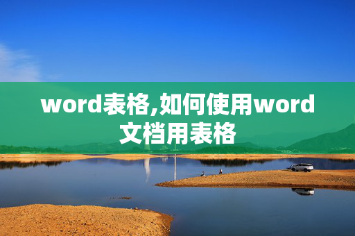 word表格,如何使用word文档用表格