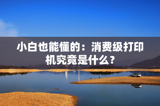 小白也能懂的：消费级打印机究竟是什么？