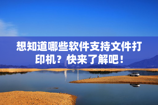 想知道哪些软件支持文件打印机？快来了解吧！