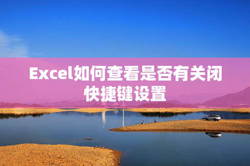 Excel如何查看是否有关闭快捷键设置