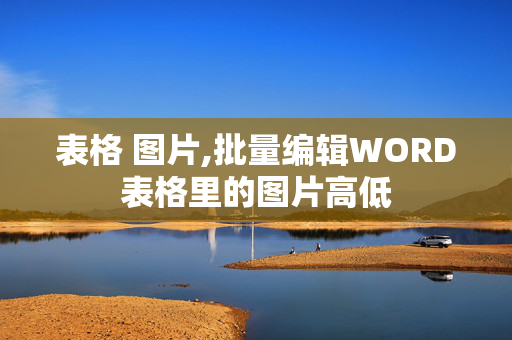 表格 图片,批量编辑WORD表格里的图片高低