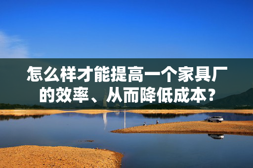 怎么样才能提高一个家具厂的效率、从而降低成本？