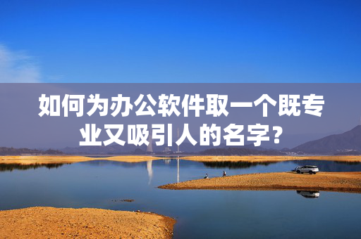 如何为办公软件取一个既专业又吸引人的名字？